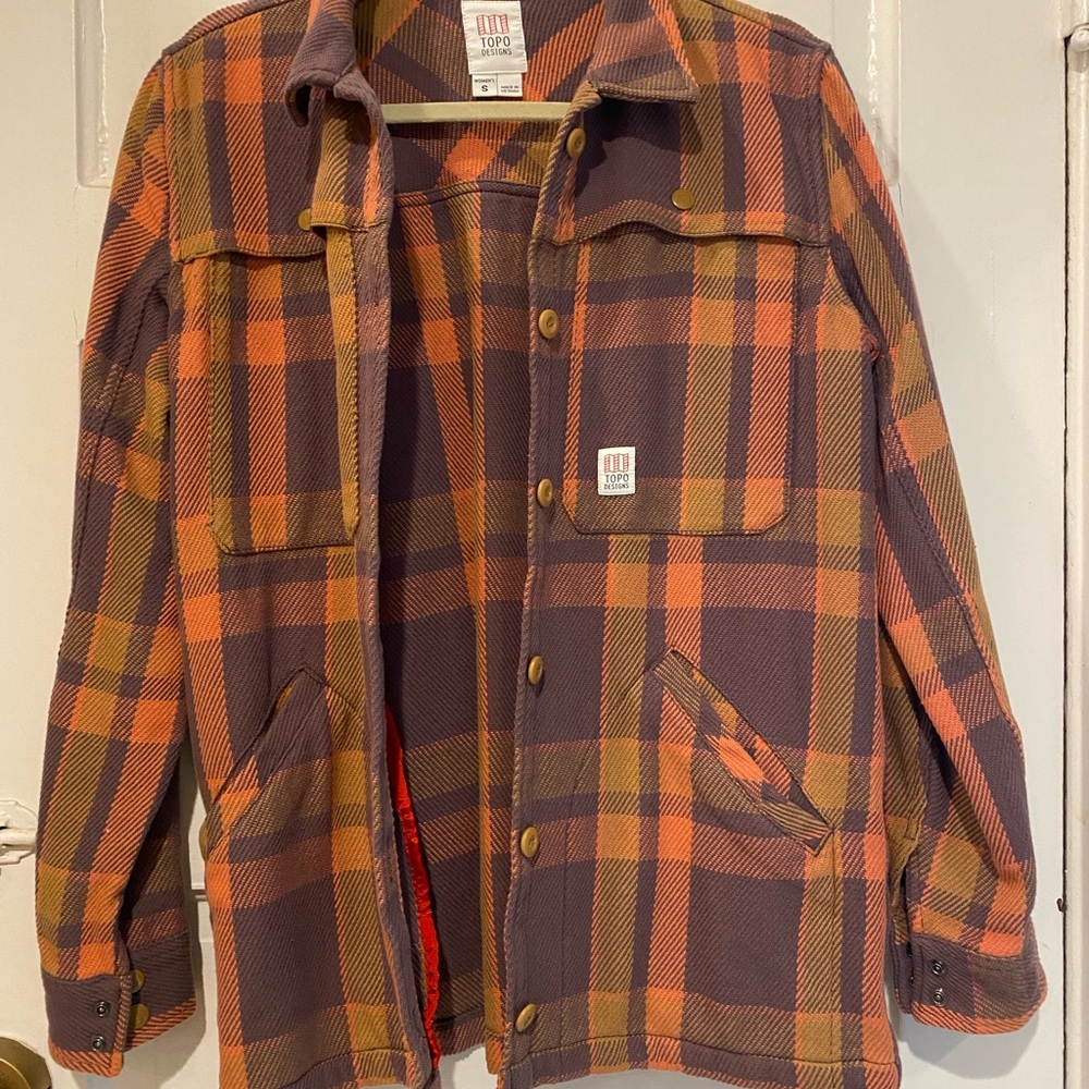 Topo Designs Women’s Plaid Shirt Jacket l